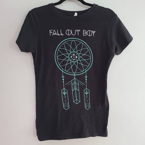 Fall Out Boy M 100% cotton band tee dreamcatcher graphic alternative goth grunge - Picture 2 of 9